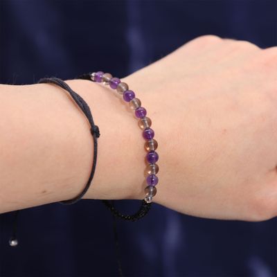 zodiac Crystal Candle with Gemstone Bracelet - Capricorn