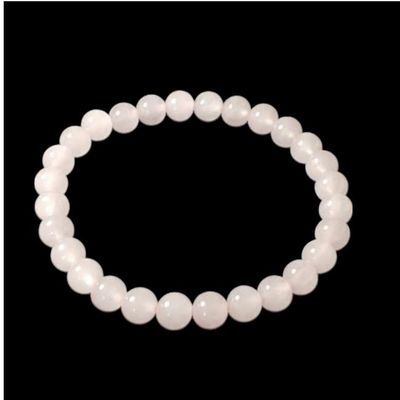 Rose quartz gemstone bracelet