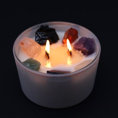Chakra Crystal Candle-large