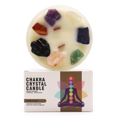 Chakra Crystal Candle-large