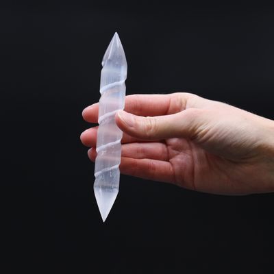 Selenite Wand spiral