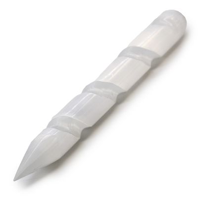 Selenite crystal Wand spiral