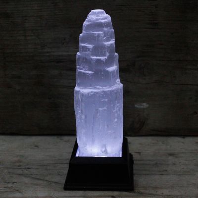 Natural Selenite Tower/mountain - 15 cm