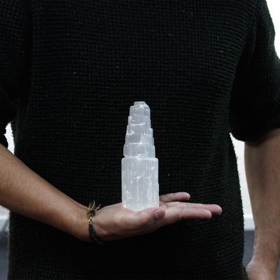 Natural Selenite Tower/mountain - 15 cm