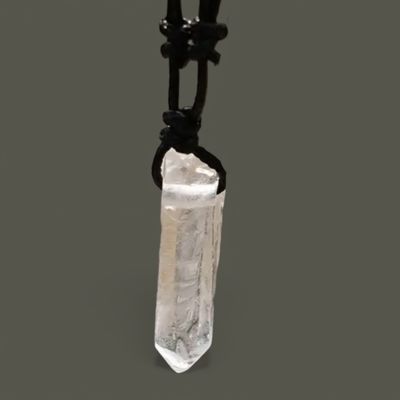 Clear quartz pendant