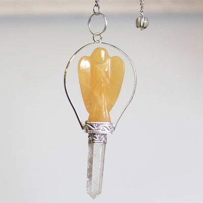 Angel Pendulum -Yellow Quartz