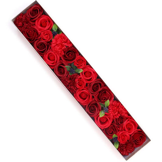 Extra Long - Classic Red Rose soap flowers