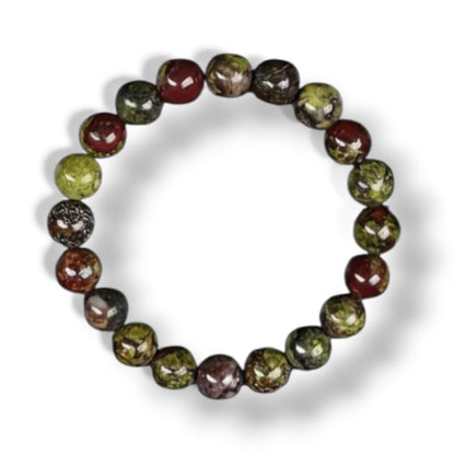 Dragons blood crystal bracelet 8mm bead on stretch elastic