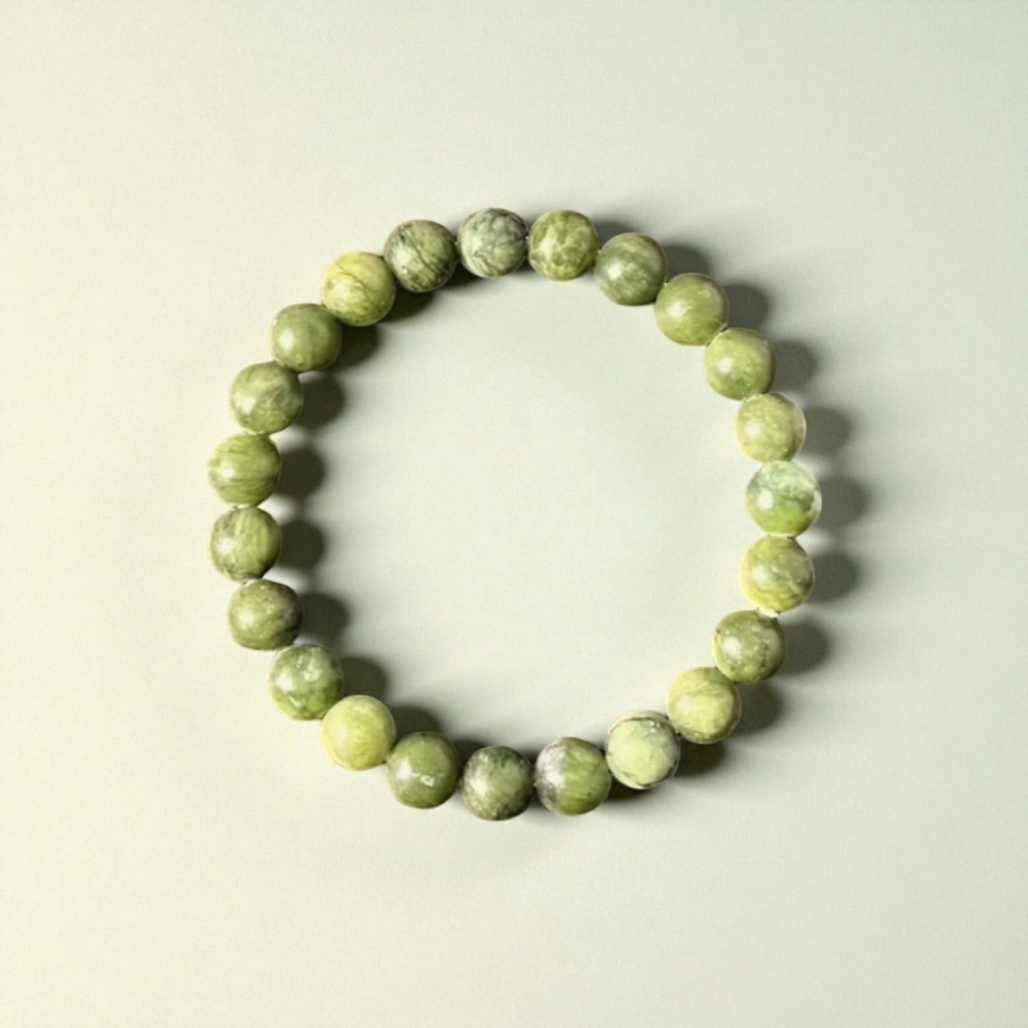 Jade crystal bracelet 8mm beads