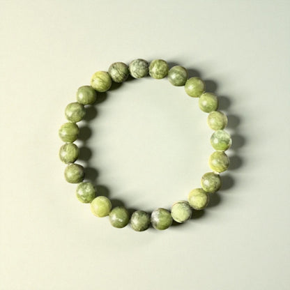 Jade crystal bracelet 8mm beads