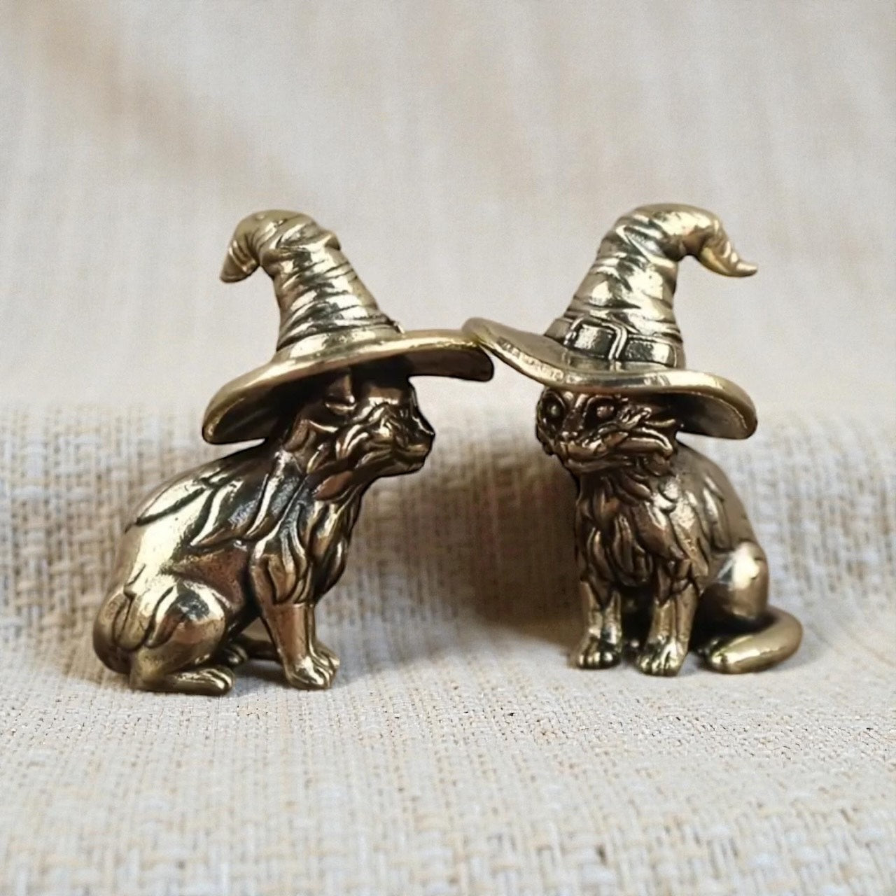 Brass Witch’s Cat 3.2cm x3.8 cm