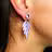 Lavender - Vintage Glass - Fairies - Earrings