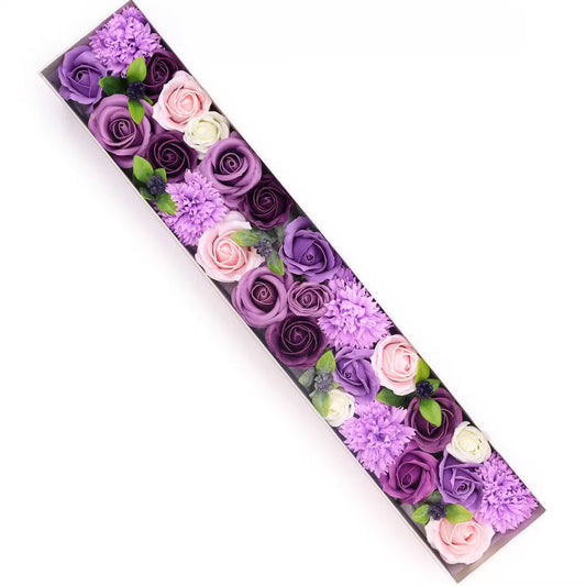 Extra Long - Lavender Rose & Carnation soap flowers