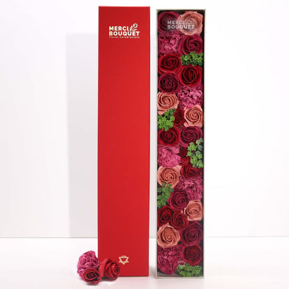 Extra Long Gift Box - Vintage soap Roses